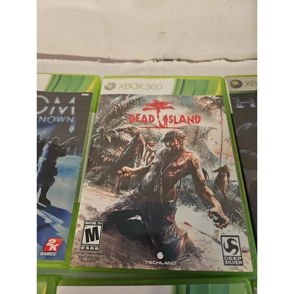 Lot Of 6 Xbox360 Games Borderlands Halo 3 Xcom Dead Island Dance Revolution 2